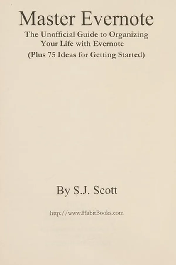Capa de Master Evernote