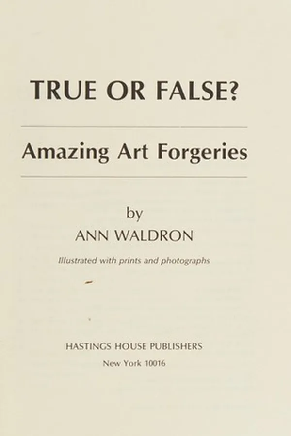 Cover of True or false?