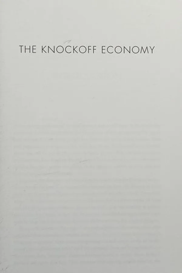 Capa de The knockoff economy