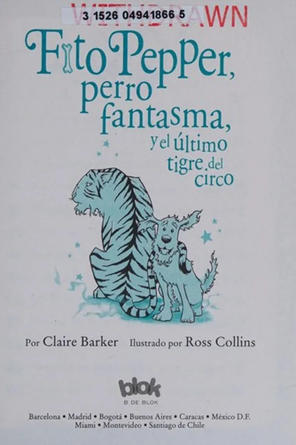 Capa de Fito Pepper, perro fantasma y el último tigre del circo