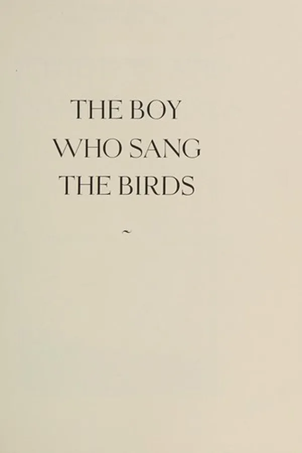 Capa de The boy who sang the birds