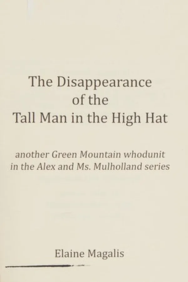 Capa de The disappearance of the tall man in the high hat