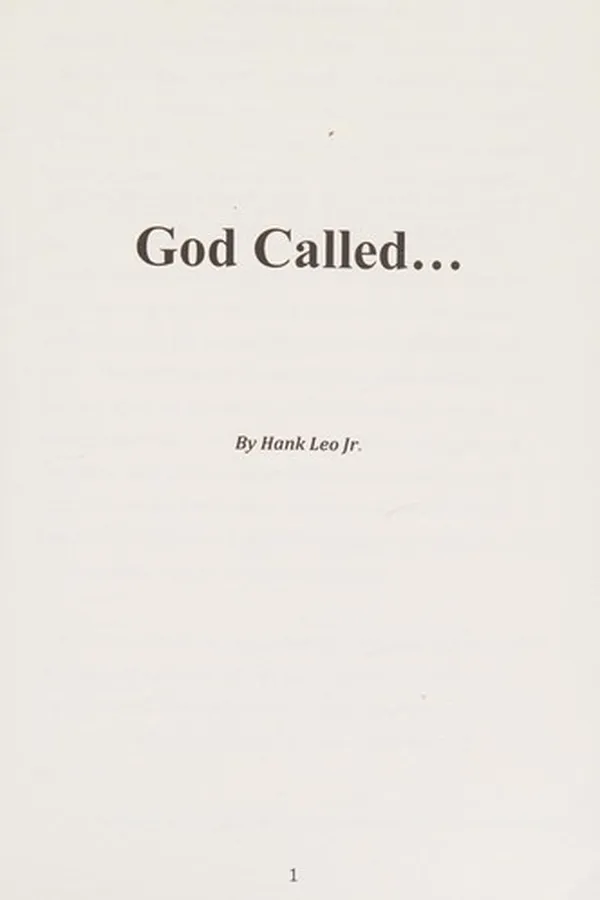Capa de God called