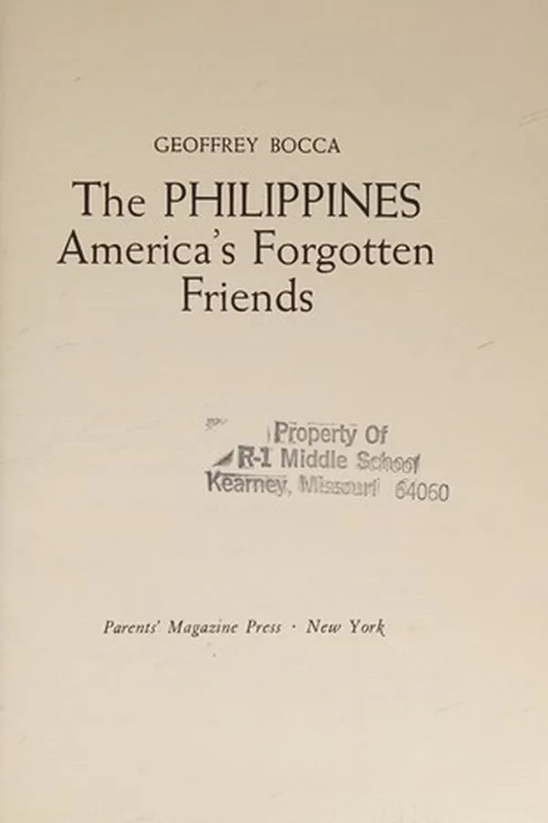 Capa de The Philippines: America's forgotten friends