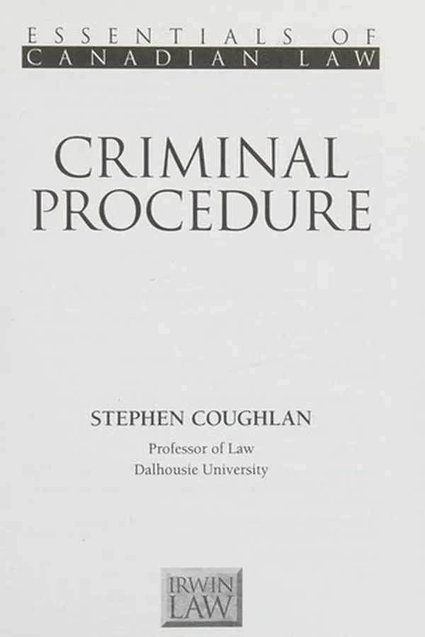 Capa de Criminal procedure