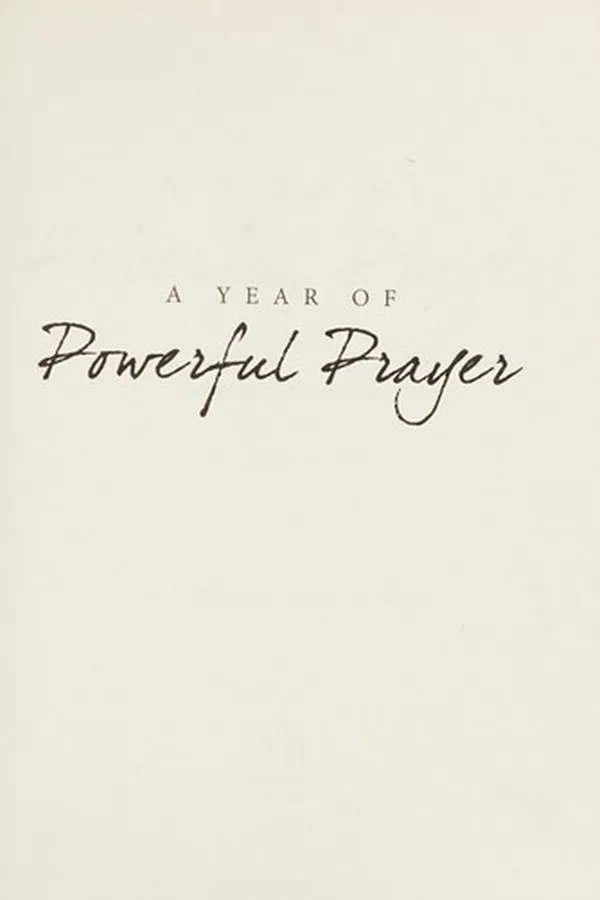 Capa de A year of powerful prayer