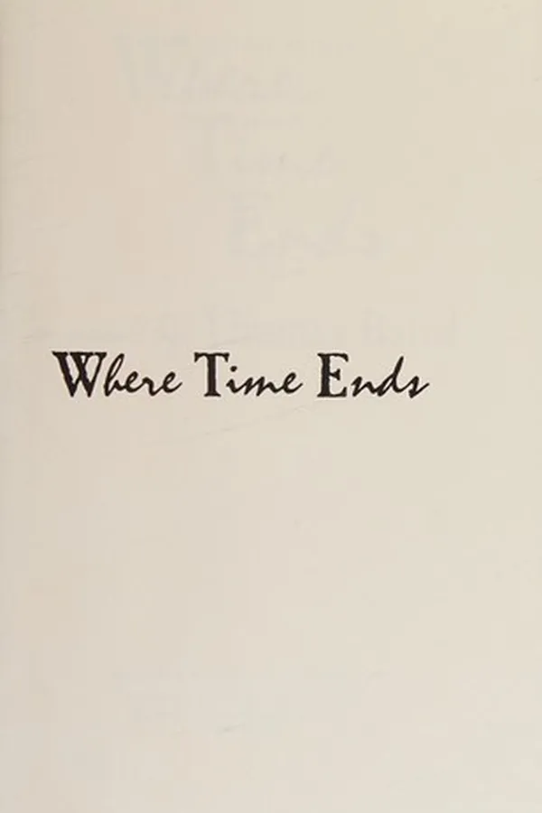 Capa de Where time ends