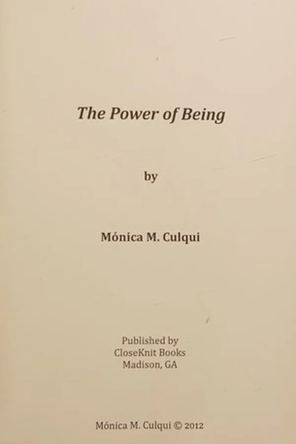 Capa de The power of being