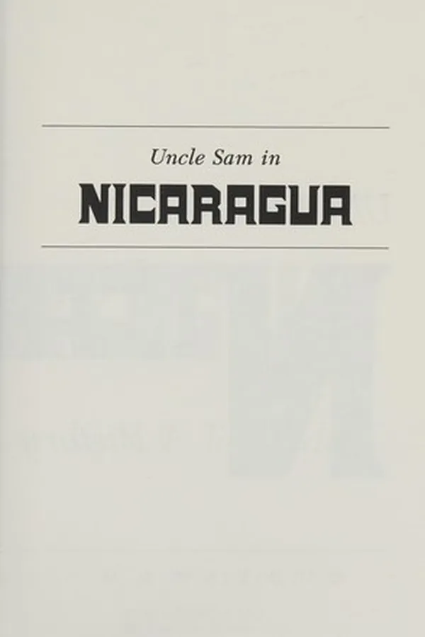 Cover of Uncle Sam in Nicaragua