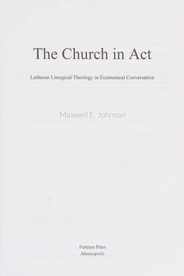 Cover of Church in Act