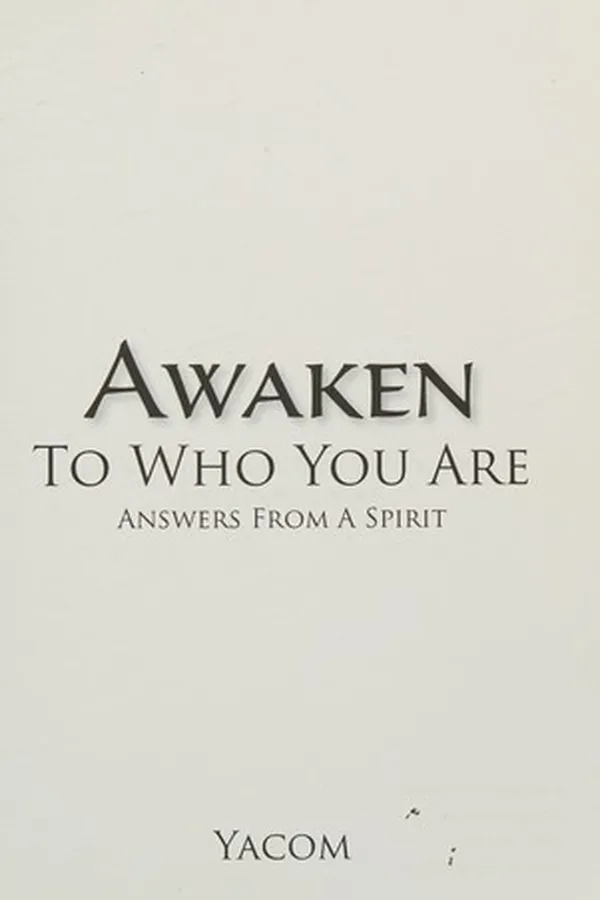 Capa de Awaken to who you are