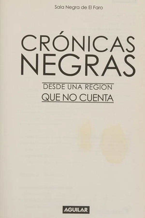 Cover of Crónicas negras