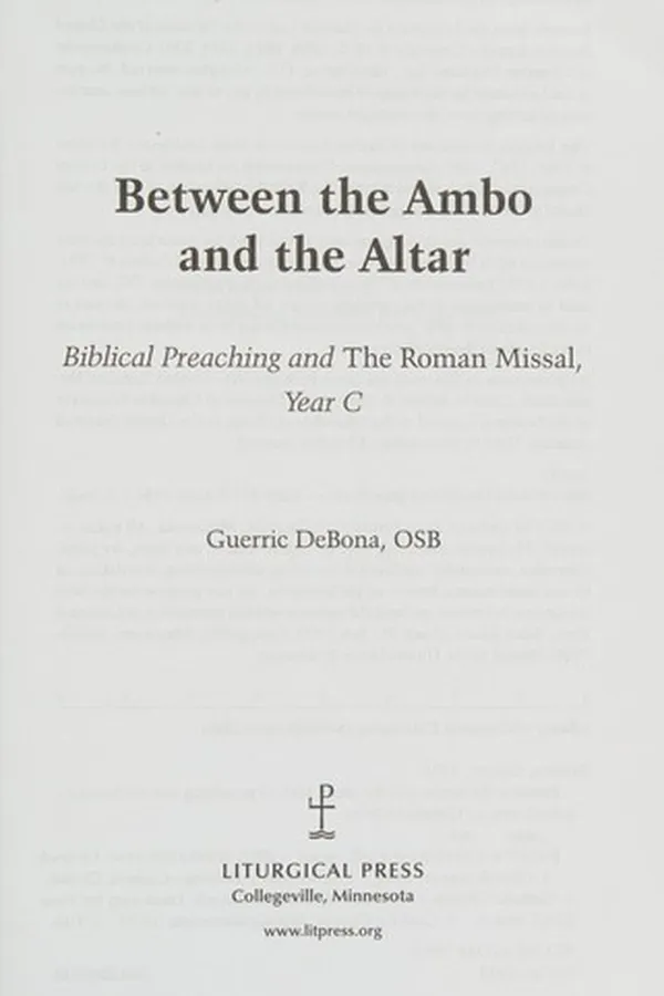 Capa de Between the Ambo and the altar