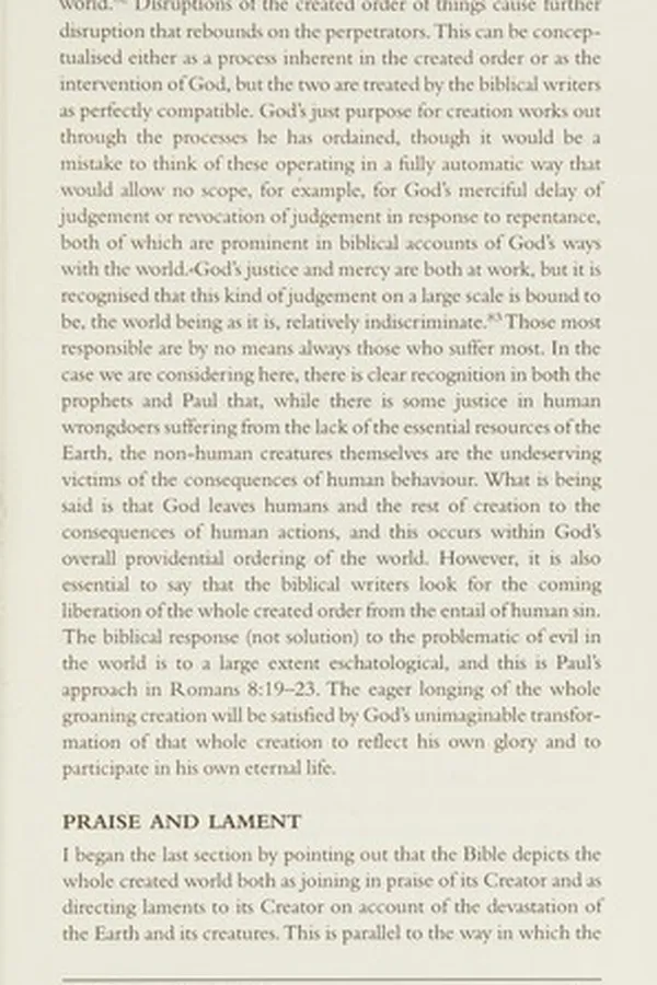 Capa de The Bible and ecology