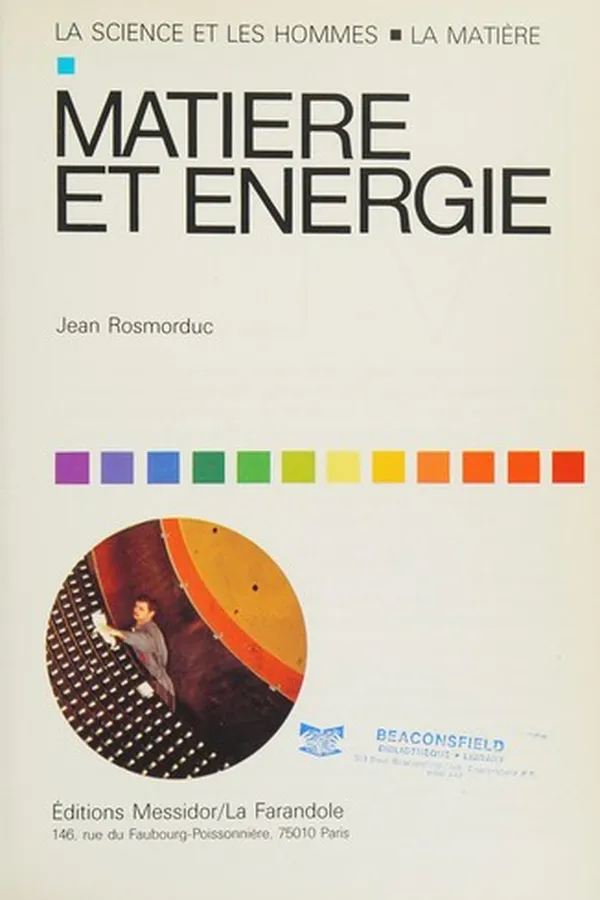 Cover of Matière et énergie