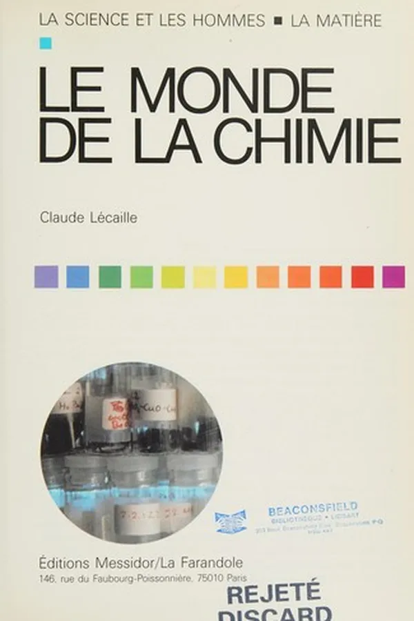 Capa de Le Monde de la chimie
