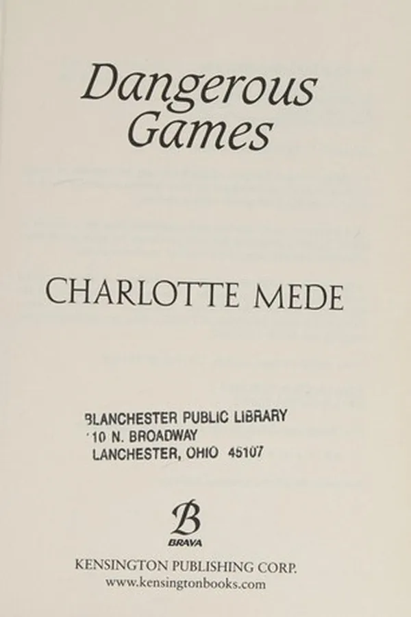 Capa de Dangerous games