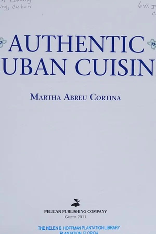 Capa de Authentic Cuban cuisine