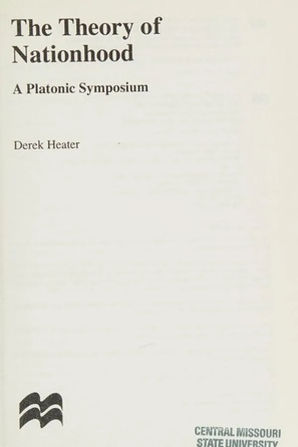 Capa de The Theory of Nationhood