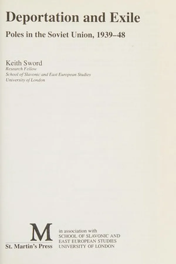 Capa de Deportation and exile