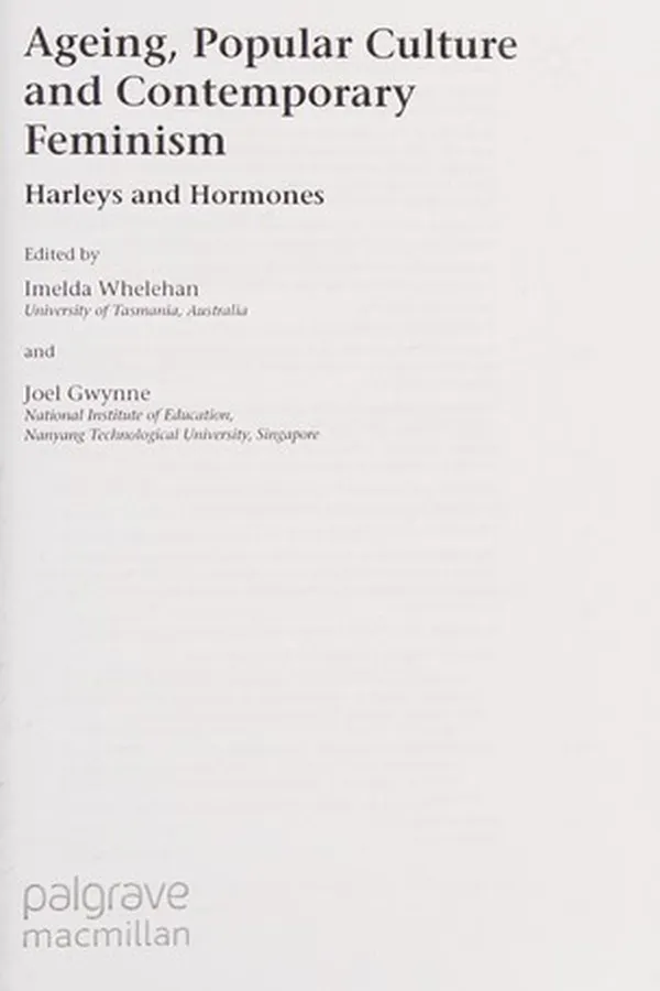 Capa de Ageing, popular culture and contemporary feminism