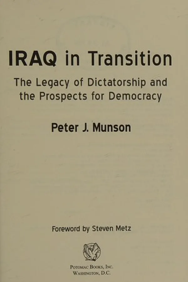 Capa de Iraq in transition