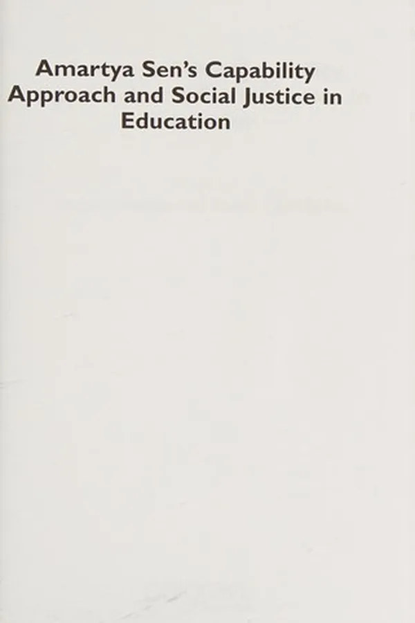 Capa de Amartya Sen's capability approach and social justice in education