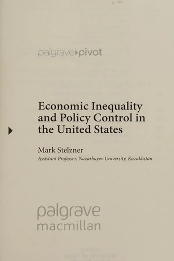Capa de Economic inequality and policy control in the United States