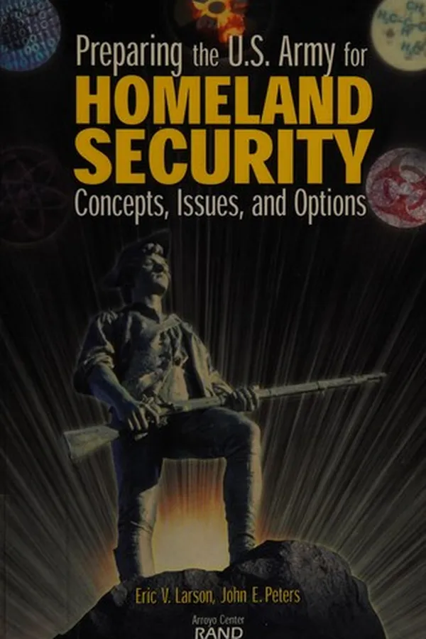 Capa de Preparing the U.S. Army for homeland security