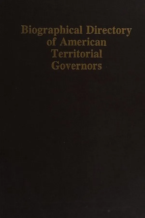 Capa de Biographical directory of American territorial governors