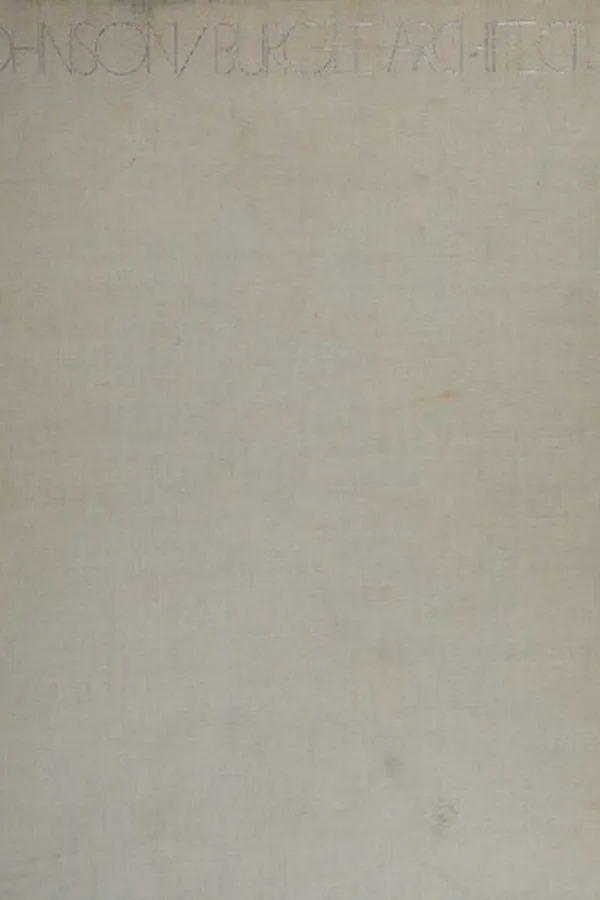 Capa de Philip Johnson/John Burgee