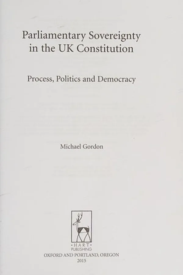 Capa de Parliamentary sovereignty in the UK constitution