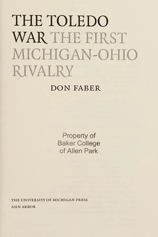 Cover of The Toledo War