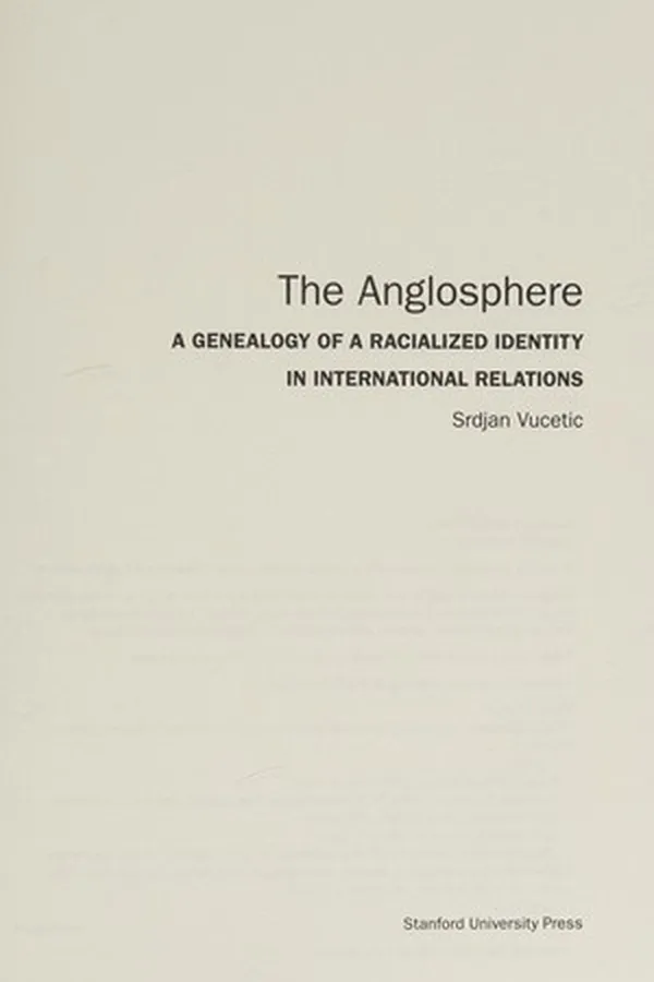 Cover of The Anglosphere