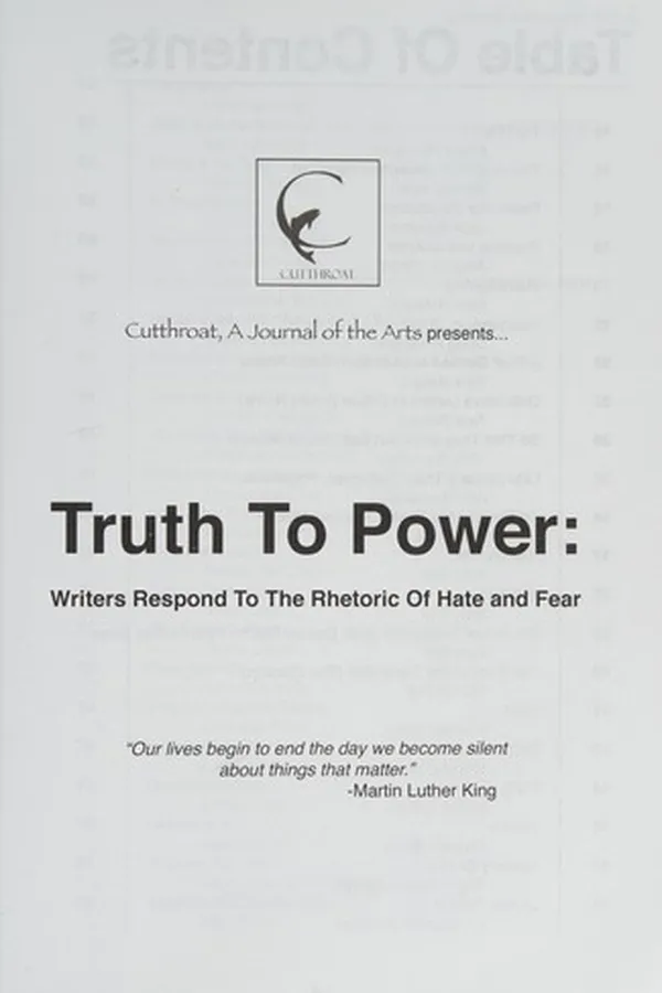 Capa de Truth to power