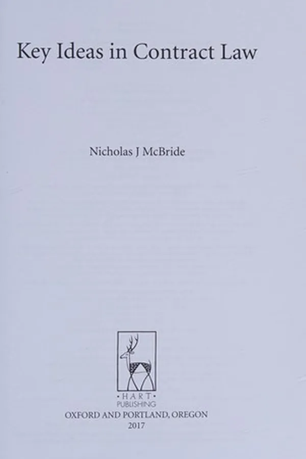 Capa de Key Ideas in Contract Law