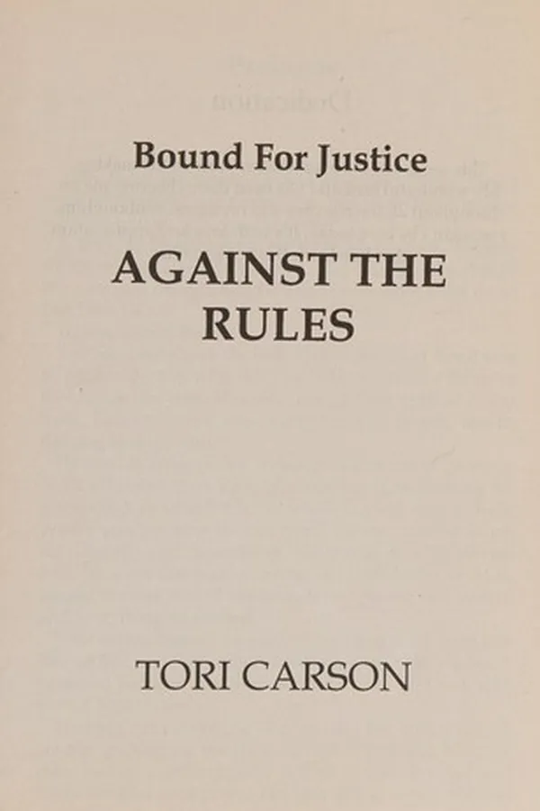 Capa de Against the rules