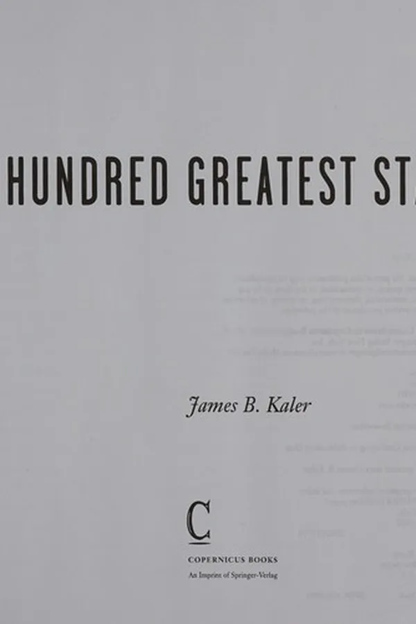 Capa de The hundred greatest stars