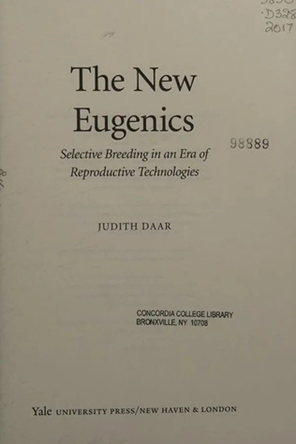 Capa de The new eugenics