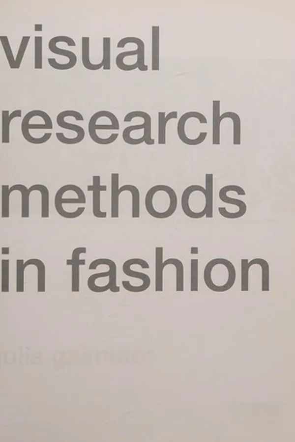 Capa de Visual research methods in fashion
