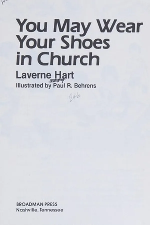 Capa de You may wear your shoes in church