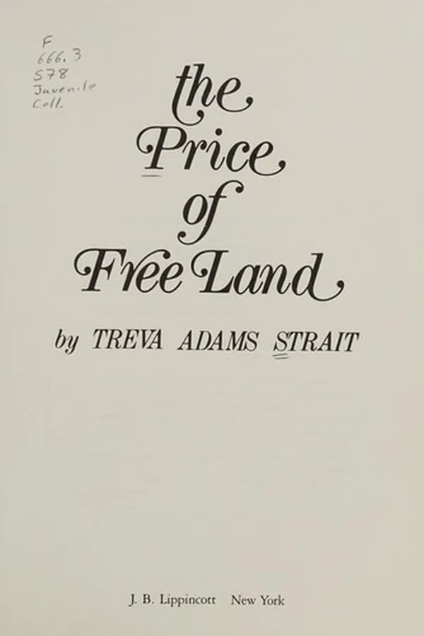 Capa de The price of free land