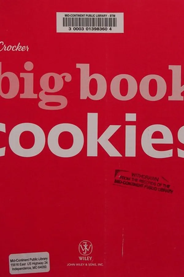 Capa de Betty Crocker the big book of cookies