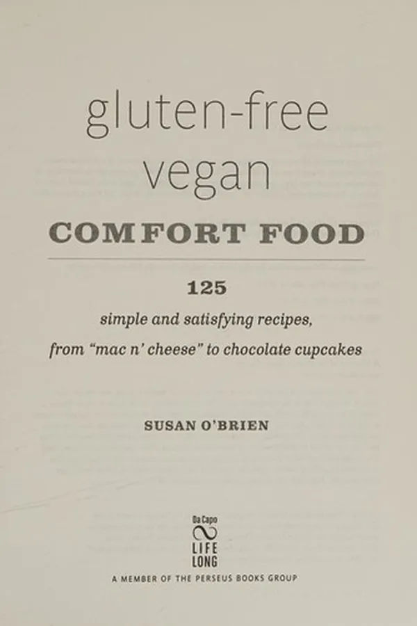 Capa de Gluten-free vegan comfort food