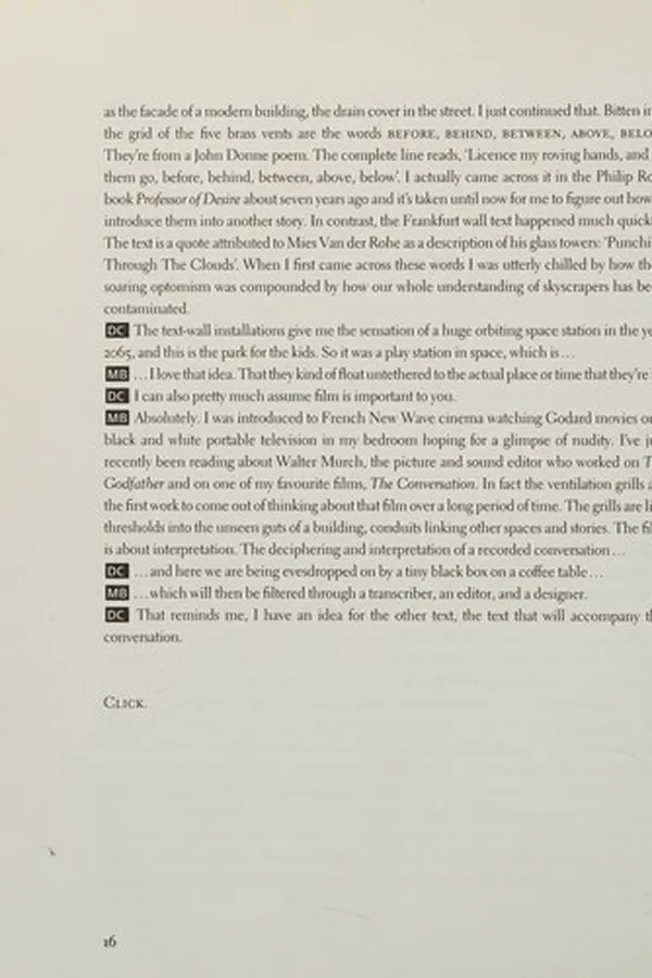 Capa de Martin Boyce