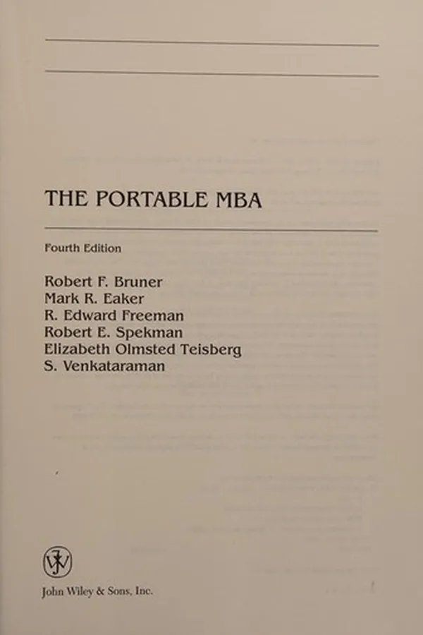 Capa de The portable MBA