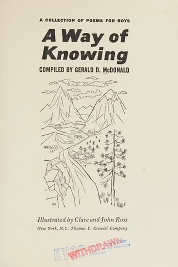 Capa de A way of knowing