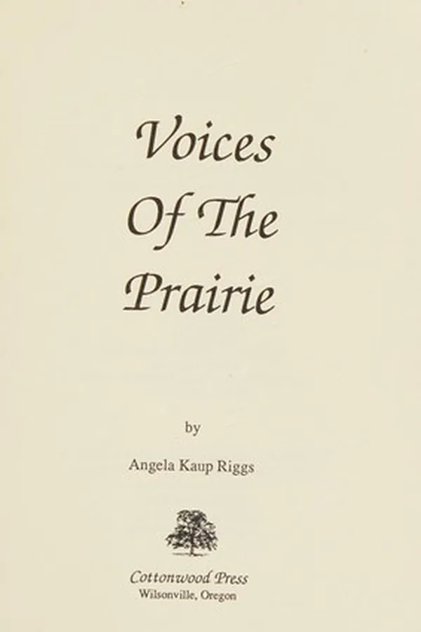 Capa de Voices of the prairie