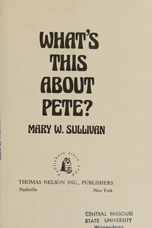 Capa de What's this about Pete?