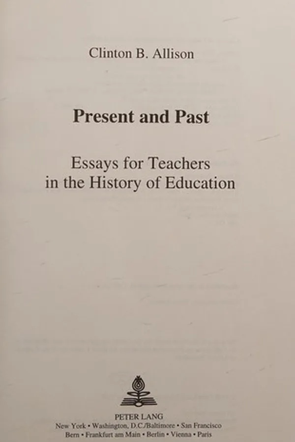 Cover of Present and past